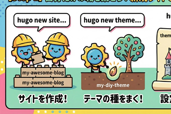 【Hugo超入門】開発でよく使う基本コマンド一覧(server, new, build)