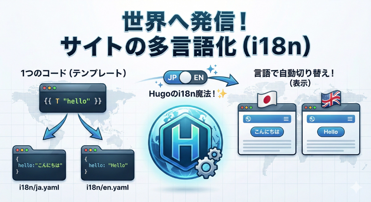 世界へ発信！サイトの多言語化 (i18n)